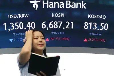thumbnail - 美국채금리 안정에 외인·기관 복귀… 코스피 1.6% 올라 6,680대 마감