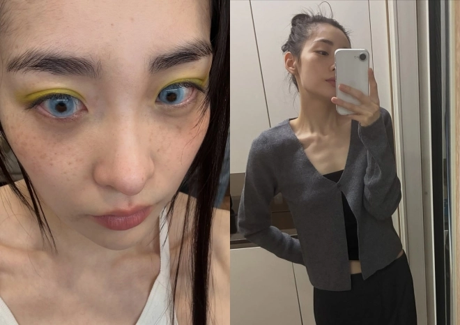 김민하, 하늘색 눈동자에 깡마른 몸매…모든 게 파격