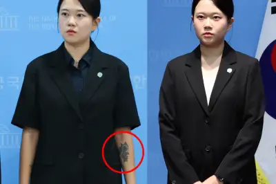 thumbnail - [포착] ‘꽃 문신’ 가렸다…“타투 합법화된 만큼 논의 필요” 기본소득당 부대변인 사과