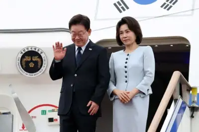 thumbnail - 이재명 대통령 부부, 귀국