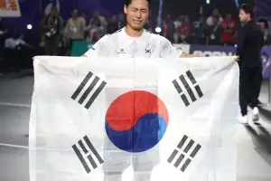 thumbnail - 테크볼 초대 챔피언은 ‘한국 이준석’…남자 단식 금메달 획득