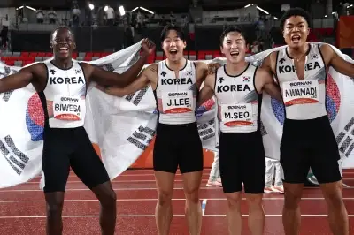 thumbnail - 日, 한국 메달 뺏었다가 취소…육상 400m 계주 우여곡절 끝 동메달
