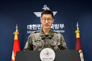 thumbnail - 입장 발표하는 강현우 합참 작전본부장