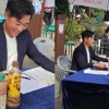 딸 운동회에 나타난 배우 포착…정장까지 차려