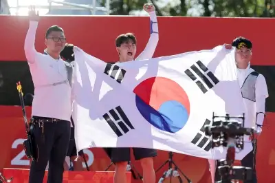 thumbnail - ‘세계 최강’ 자존심 지켰다! 男 양궁, 인도 꺾고 단체전 2연패