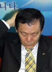 민주당 중앙상임위원회의중 조순형대표 모습  이종원기자