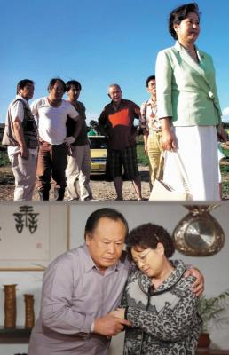 50∼60대 여성들의 달라진 인생관을 보여주는 영화 ‘고독이 몸부림칠 때’(위)와 드라마 ‘나는 이혼하지 않는다’의 한 장면.