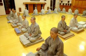 선방에서 화두를 들고 참선중인 비구니 스님들. 한국 불교 승단에서 비구니는 절반을 차지하고 있지만 갖은 굴레와 열악한 환경 탓에 철저하게 소외되고 있다. 서울신문 포토라이브러리