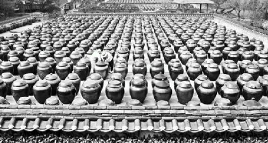 간장 된장을 담은 각종 장독들이 빼곡히 들…