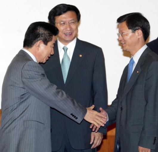 우리당 수뇌부 접견