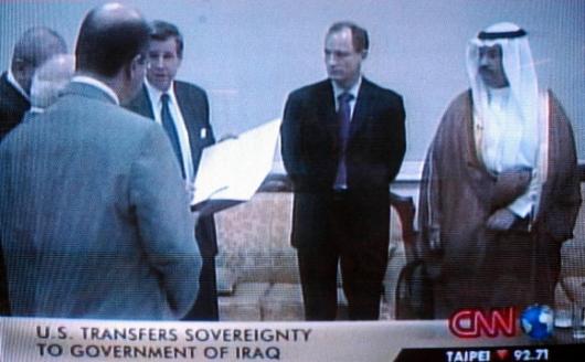 이라크 주권이양 cnn촬영