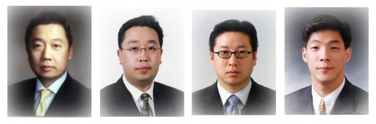 왼쪽부터 박정원 사장,박지원 부사장,박중원 상무,박진원 상무