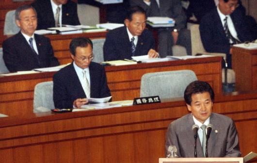 12일 국회 통일·외교·안보 분야 대정부질문에서 정동영 통일부 장관이 의원들의 질의에 답하고 있다. 최해국기자 seaworld@seoul.co.kr