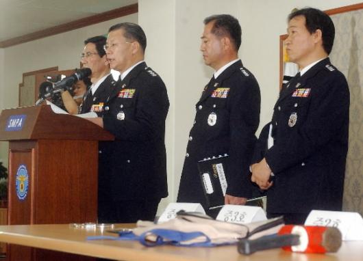 허준영 서울경찰청장이 18일 서울경찰청 15…