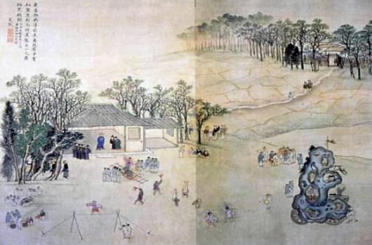 18세기 후반 널리 행해졌던 전통연희 ‘산대희’의 모습.실학을 현대적으로 되살리기 위한 경기도의 노력으로 처음 복원,일반인들에게 공개된다.