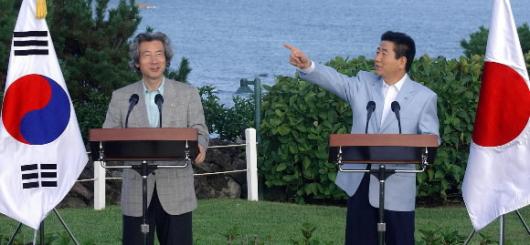 노무현 대통령이 21일 저녁 제주도 신라호텔…