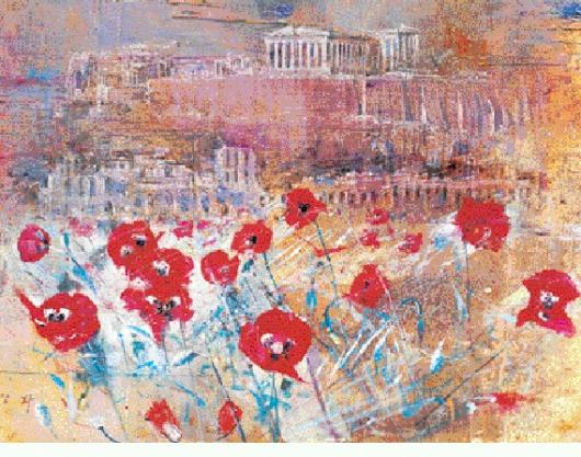 ‘회상’.82×56㎝.캔버스에 유화.2004년.