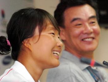 수영 여자 개인 혼영 400m에서 올림픽 수영…