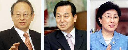 이부영·김혁규·한명숙 (좌로부터)