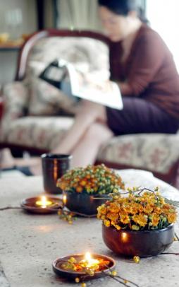 국화 한 다발로 들여놓으면 여름 끝자락에 …