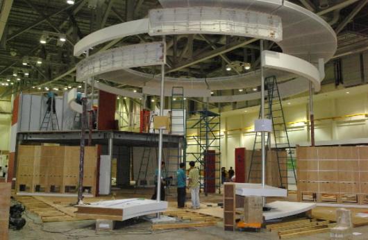 1일 ITU 행사가 열리는 부산 벡스코 전시장…