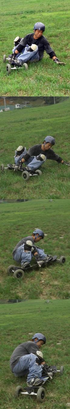 마운틴보드의 기본 동작중 하나인 파워슬라…