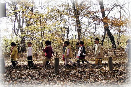 ‘우리도 가을이 좋아요.’ 낙엽이 수북히 …