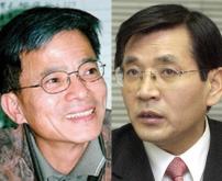 김영길 전공노 위원장(왼쪽)·김대환 노동부…