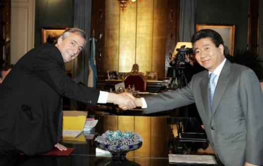 아르헨티나를 공식 방문중인 노무현 대통령…