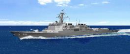 컴퓨터그래픽화한 이지스급 한국형 구축함인…