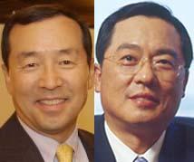 구자홍 회장(왼쪽)·구자열 부회장