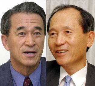 최상용 고려대 교수·前주일대사(왼쪽)-박재규 경남대 총장·前통일장관