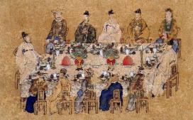 1883년 안중식이 그린 ‘조일통상장정 기념…