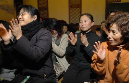 3일 정토회에서 천성산 협상 타결 기자회견…