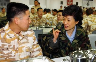 한나라당 박근혜 대표가 3일 경기도 광주시…