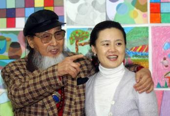 김흥수 화백 부부가 '김흥수미술관' 영재교…