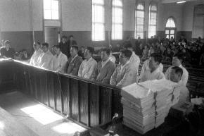 1964년 인혁당 사건 공판장면.