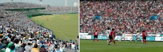 올시즌 프로야구와 프로축구가 나란히 '흥행…