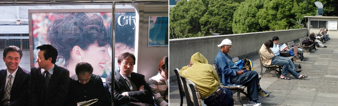 직장인과 노숙자 ‘日의 두모습’