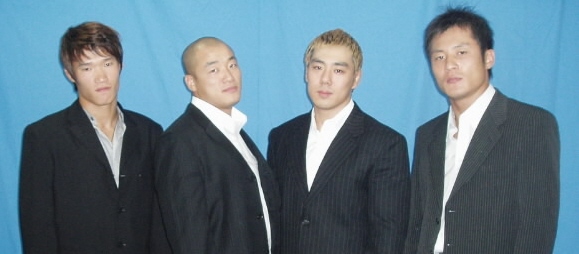 슈퍼 코리안 4인방 임재석 백종권 이재선 최영(왼쪽부터).