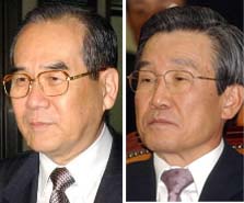 임동원(왼쪽)·신건씨