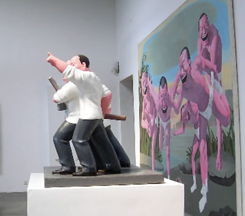 베이징 인근의 주창 예술촌에 진출한 한국의 표갤러리 전시장. 