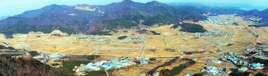 부산 정관신도시 택지조성 공사 현장.6월 9개 업체가 아파트 분양을 시작한다. 