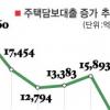 주택대출 증가세 ‘롤러 코스터’