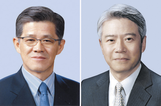최신원(왼쪽) SKC 회장,  현재현 동양그룹 회장