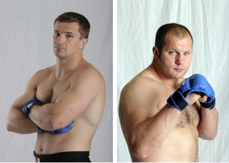 지난해 8월29일 일본 사이타마 슈퍼아레나에서 열린 프라이드 헤비급 타이틀매치에서 에밀리아넨코 표도르(하우)와 미르코 크로캅이 혈투를 벌이고 있다. Dream Stage Entertainment Inc. 제공