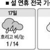 설연휴 첫날 비… 비교적 포근할 듯