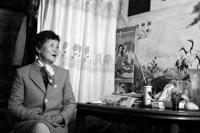 기자의 질문에 답변하고 있는 우성밍씨.  하남상보