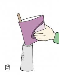 [생활의 지혜] 비닐봉지를 깔때기 대신으로