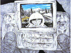 ‘메시지-레이싱’ 한지에 수묵담채 김호민 개인전 18일까지 성남아트센터 (031)729-5615